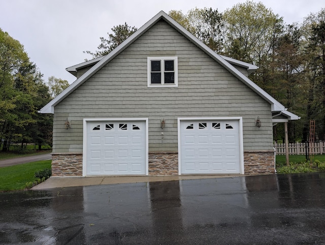 6919 Abrahamson Rd, Ludington, MI 49431 - view of garage
