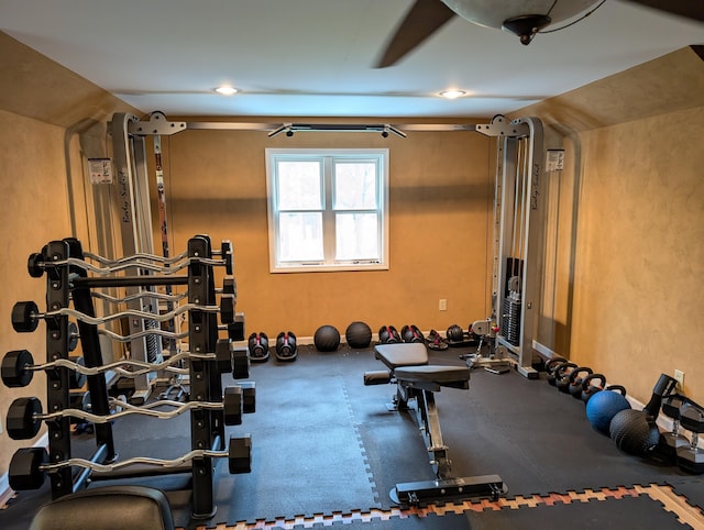 6919 Abrahamson Rd, Ludington, MI 49431 - view of exercise room