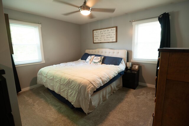 4314 Wilson Ave SW, Grandville, MI 49418 - bedroom with carpet floors, baseboards, and ceiling fan