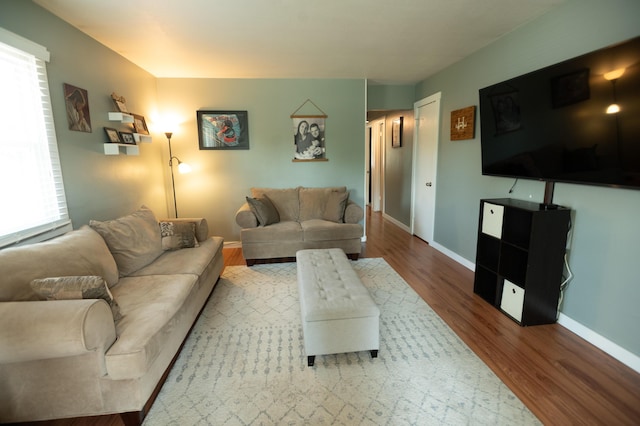 4314 Wilson Ave SW, Grandville, MI 49418 - living room with wood finished floors and baseboards