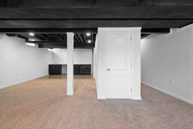 4139 Persimmon Dr, Ypsilanti, MI 48197 - finished below grade area featuring carpet and baseboards