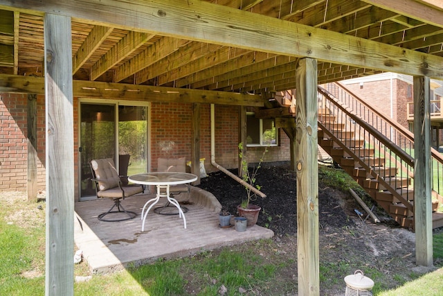 4139 Persimmon Dr, Ypsilanti, MI 48197 - view of patio / terrace with stairway