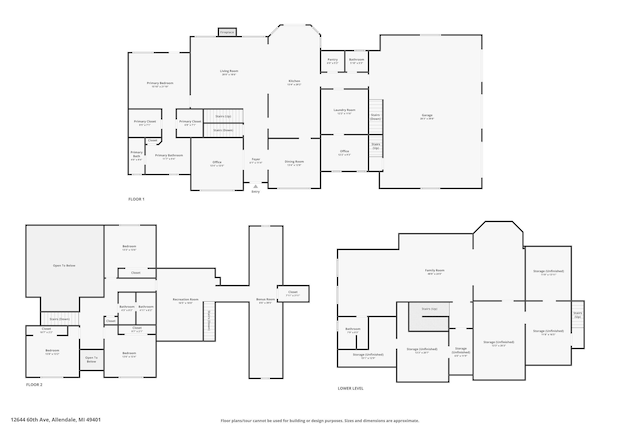 12644 60th Ave, Allendale, MI 49401 - property floor plan