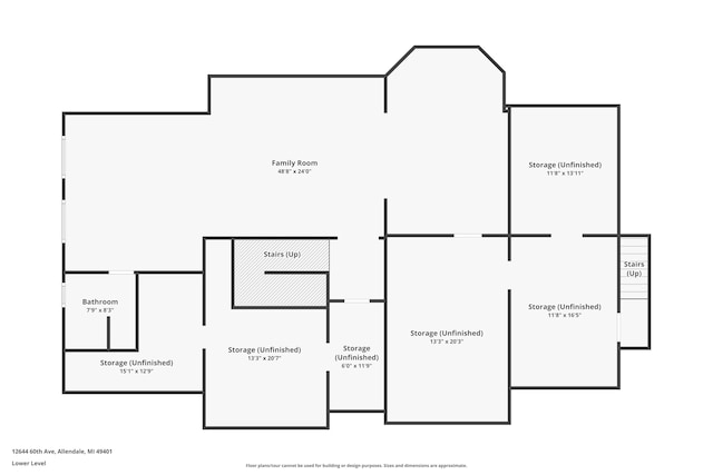 12644 60th Ave, Allendale, MI 49401 - home floor plan