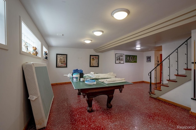622 Sunningdale Dr, Grosse Pointe Woods, MI 48236 - game room featuring baseboards and billiards