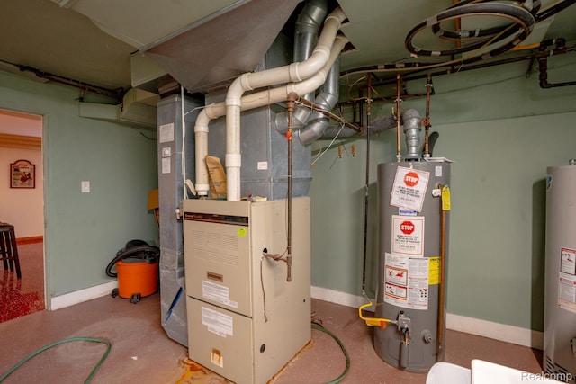 622 Sunningdale Dr, Grosse Pointe Woods, MI 48236 - utility room with gas water heater