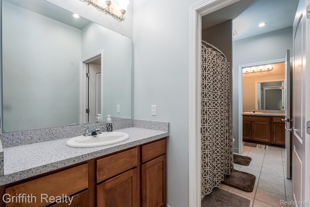 1804 Morgan Lake Ct, Brighton, MI 48114 - full bathroom featuring vanity and tile patterned floors