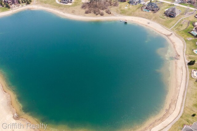 1804 Morgan Lake Ct, Brighton, MI 48114 - aerial overview of property's location featuring a nearby body of water