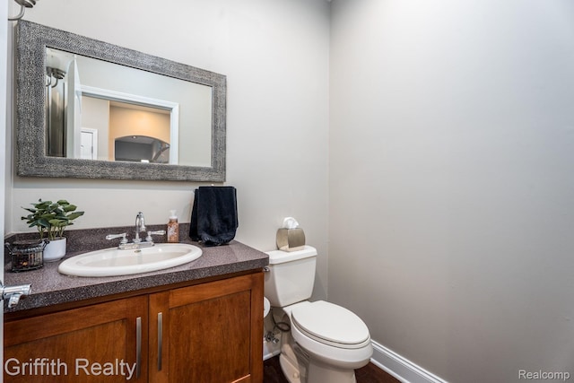 1804 Morgan Lake Ct, Brighton, MI 48114 - half bathroom featuring toilet and vanity