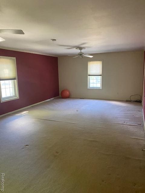 28532 Perryville Way, Farmington Hills, MI 48331 - carpeted spare room featuring ceiling fan and healthy amount of natural light