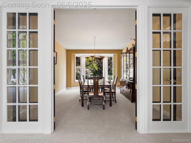 532 Shrewsbury Dr, Clarkston, MI 48348 - dining area with light carpet and baseboards