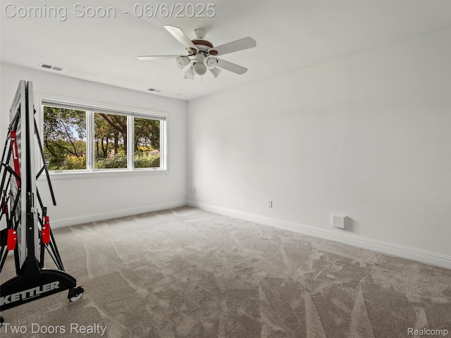 532 Shrewsbury Dr, Clarkston, MI 48348 - empty room featuring carpet floors, ceiling fan, and baseboards