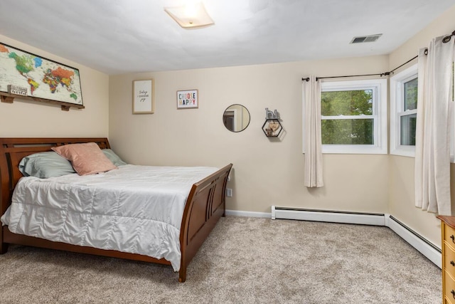 2294 Pinewood St, Jenison, MI 49428 - bedroom featuring carpet flooring, a baseboard radiator, and baseboards