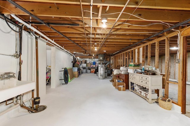 2294 Pinewood St, Jenison, MI 49428 - unfinished below grade area featuring water heater
