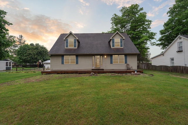 123 N F St, Trufant, MI 49347 - view of cape cod home