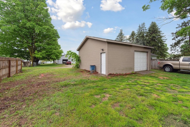 123 N F St, Trufant, MI 49347 - view of detached garage