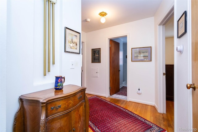 20550 Fairway Ln, Grosse Pointe Woods, MI 48236 - hall with wood finished floors and baseboards