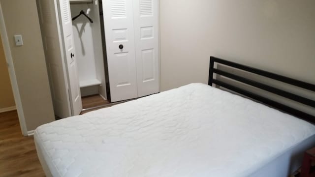 1531 Packard St Unit 2, Ann Arbor, MI 48104 - bedroom with wood finished floors, a closet, and baseboards