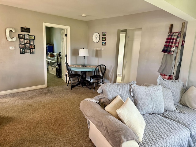 5547 Davison Rd, Davison, MI 48446 - living area with carpet floors and baseboards