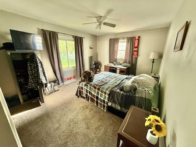 5547 Davison Rd, Davison, MI 48446 - bedroom featuring carpet floors and ceiling fan