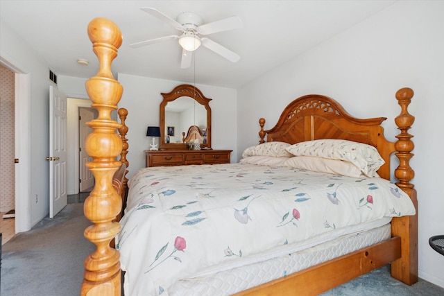 14814 Lark Dr, Camden, MI 49232 - bedroom featuring carpet and a ceiling fan