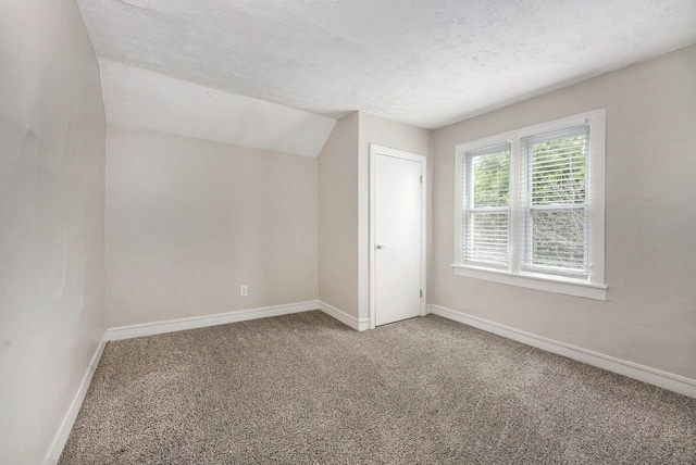 1535 Colorado Ave SE, Grand Rapids, MI 49507 - bonus room featuring carpet, baseboards, a textured ceiling, and lofted ceiling