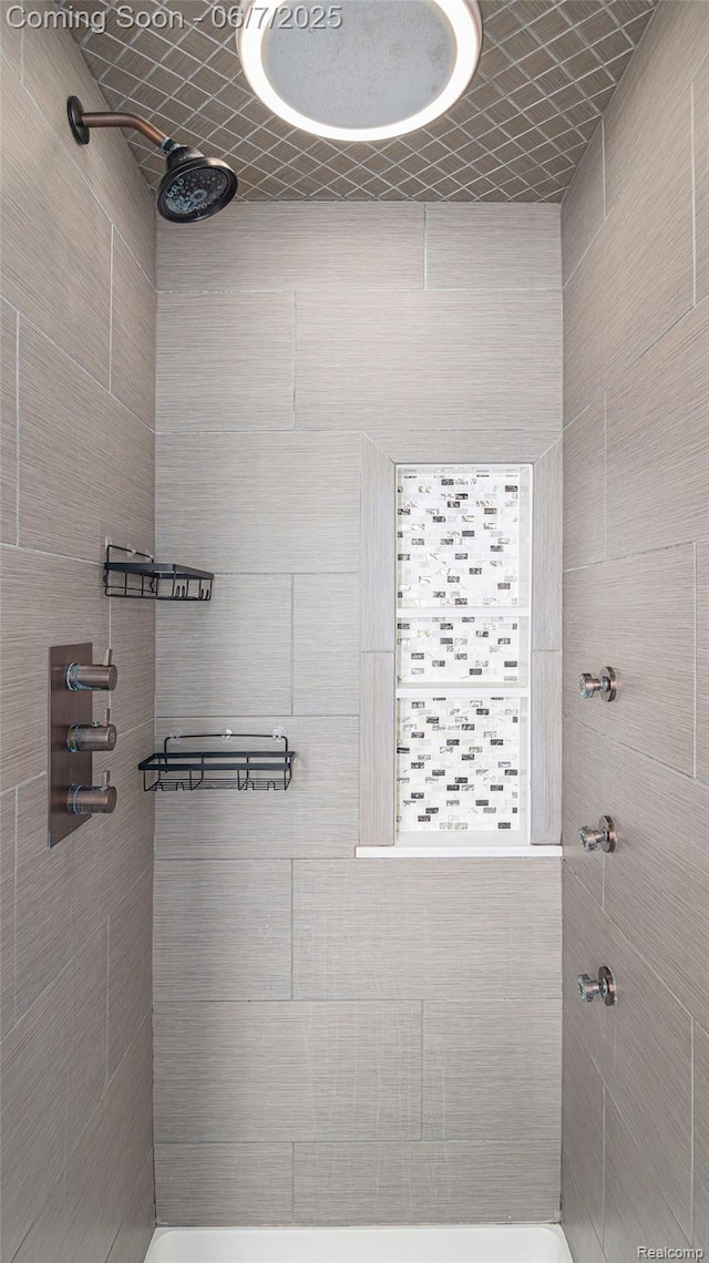6288 Buckshore Dr, Whitmore Lake, MI 48189 - bathroom featuring tiled shower