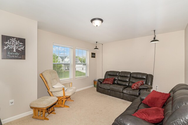 7302 Geraldine Cir, Swartz Creek, MI 48473 - carpeted living area with baseboards
