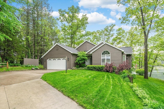 5400 Laura Dr, Shelbyville, MI 49344 - single story home with concrete driveway and a garage
