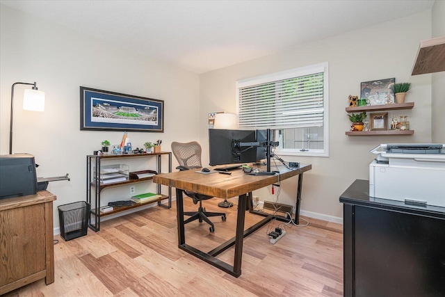 5400 Laura Dr, Shelbyville, MI 49344 - office space with light wood-style flooring and baseboards
