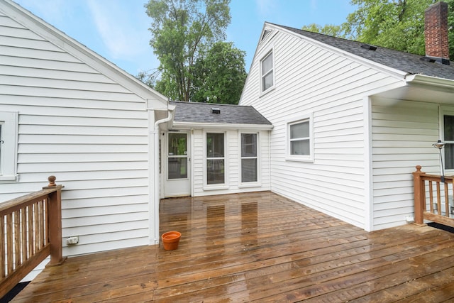 210 E Palmer Ave, Jackson, MI 49203 - view of wooden deck