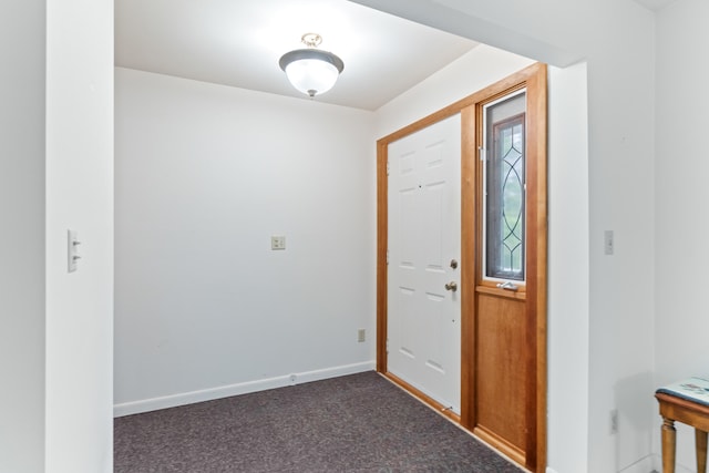 2141 N Parker Rd, Dexter, MI 48130 - carpeted foyer entrance with baseboards