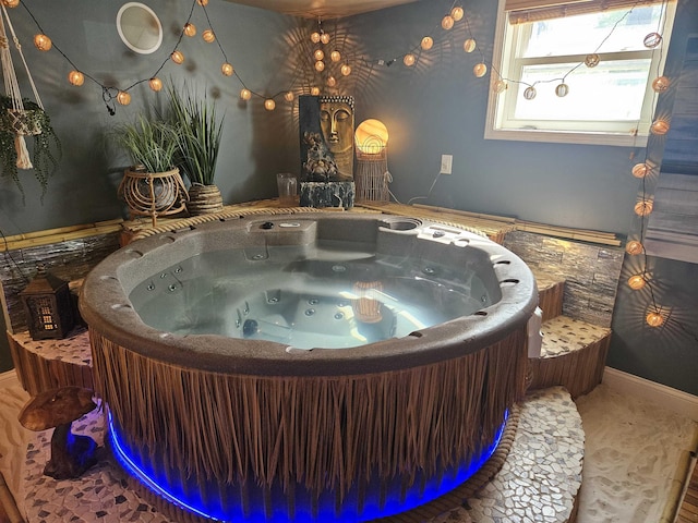 1010 6th St, Bay City, MI 48708 - misc room with a hot tub
