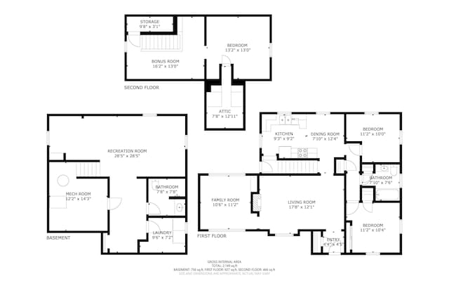 2052 Gorham Dr SE, East Grand Rapids, MI 49506 - room layout