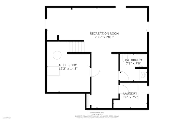2052 Gorham Dr SE, East Grand Rapids, MI 49506 - floor plan / room layout