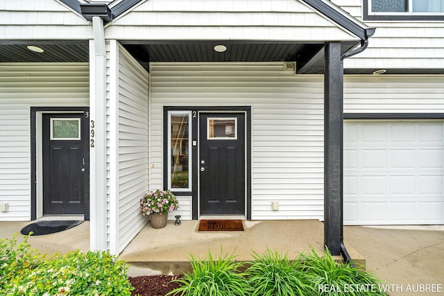 392 Harbor Town Ct Unit 2, Holland, MI 49423 - doorway to property featuring a garage