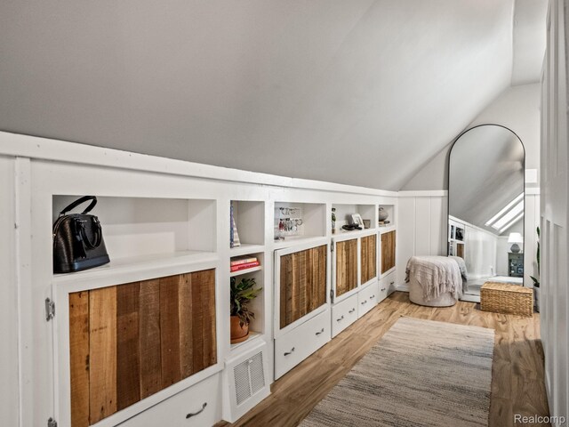 1017 N Connecticut Ave, Royal Oak, MI 48067 - bedroom with lofted ceiling and wood finished floors