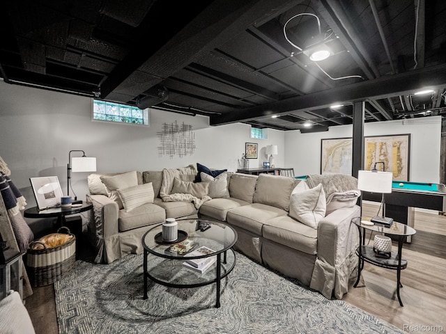 1017 N Connecticut Ave, Royal Oak, MI 48067 - living area featuring wood finished floors and billiards table