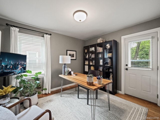 1017 N Connecticut Ave, Royal Oak, MI 48067 - office area featuring light wood-style flooring and baseboards