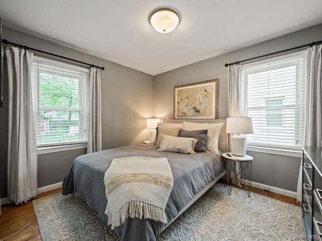1017 N Connecticut Ave, Royal Oak, MI 48067 - bedroom with wood finished floors and baseboards