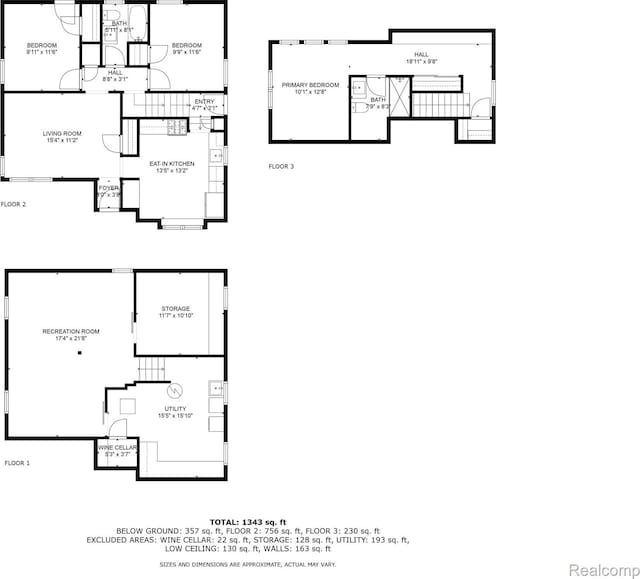 1017 N Connecticut Ave, Royal Oak, MI 48067 - property floor plan