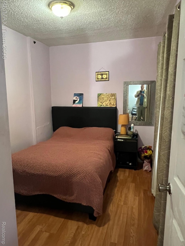 6101 Auburn St, Detroit, MI 48228 - bedroom with wood finished floors and a textured ceiling