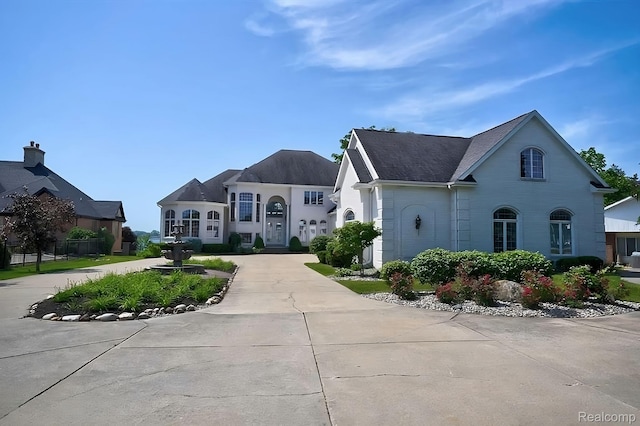 2571 N Long Lake Rd, Fenton, MI 48430 - view of front of property with curved driveway