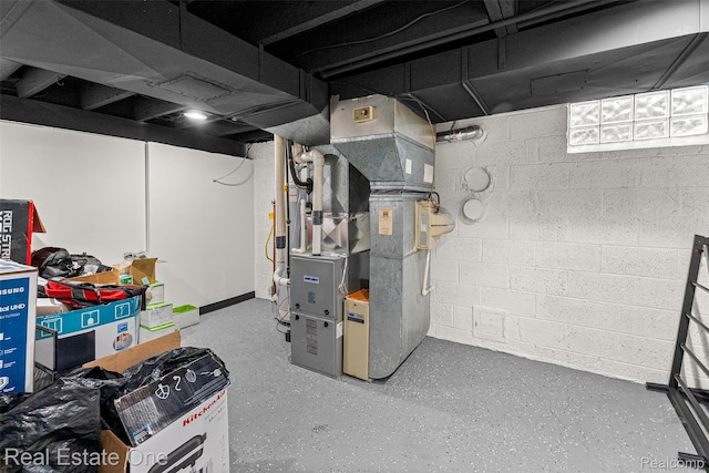 15237 Oceana Ave, Allen Park, MI 48101 - below grade area with heating unit