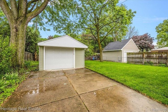 2376 Bacon Ave, Berkley, MI 48072 - detached garage featuring driveway
