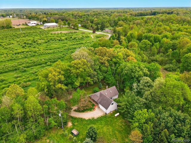5960 Kidder Rd, Almont, MI 48003 - bird's eye view of a forest