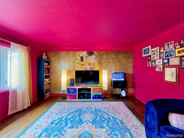 219 W Butler St, Bad Axe, MI 48413 - living area featuring wood finished floors
