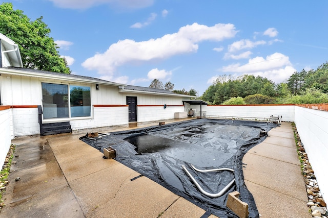 5853 W 112th St, Grant, MI 49327 - view of pool with a fenced backyard and a patio area
