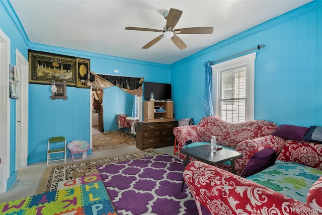 5151 Yemans St, Hamtramck, MI 48212 - bedroom featuring ceiling fan and carpet flooring