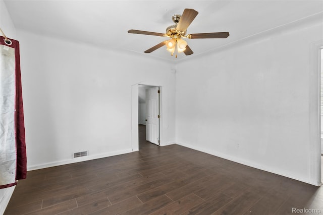 5151 Yemans St, Hamtramck, MI 48212 - spare room with wood finished floors, baseboards, and a ceiling fan